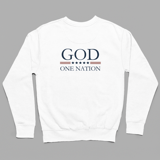 Patriotic sweatshirt. Patriotic Pullover.  Patriotic Clothing. Patriotic Apparel. Patriot Clothes. One Nation Under God.  USA. Established 1776. Est. 1776 The United States of America. USA Sweatshirt. America sweatshirt. Patriot Sweatshirt.