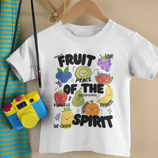 Toddler Fruit of the Spirit Christian T-Shirt, Galatians 5:22–23 Bible Verse Tee
