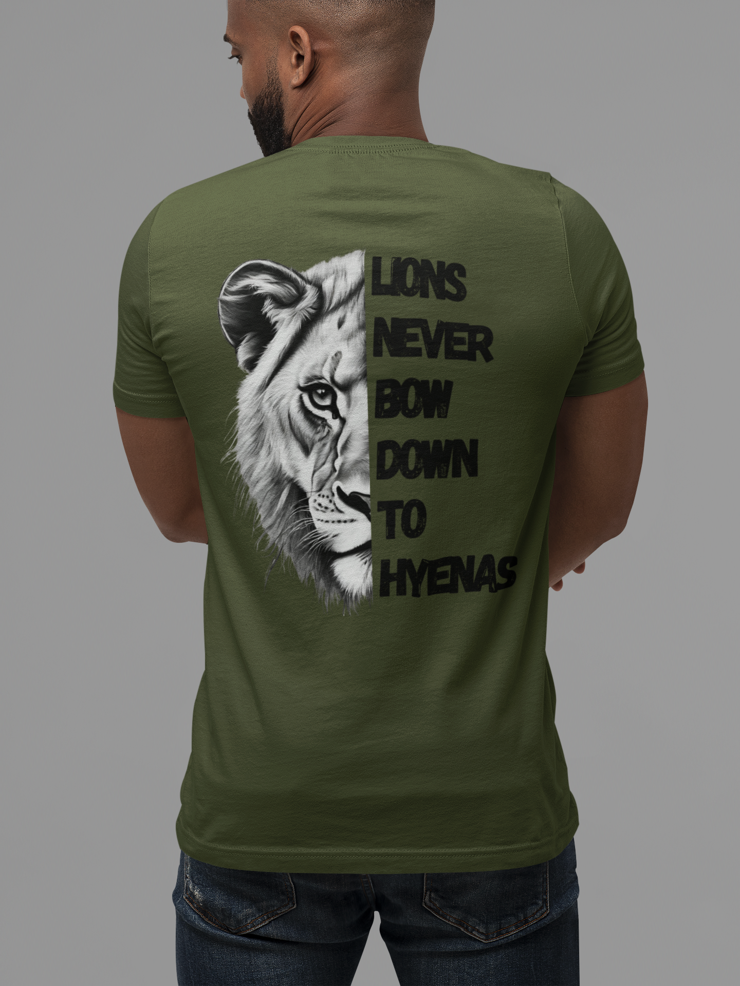 Lions Never Bow Down To Hyenas Short Sleeve Tee. Rebel against Tyranny Christian Shirt For Men And Women. Lion of Judah Christian short sleeve T-Shirt. Christian Cross Shirt