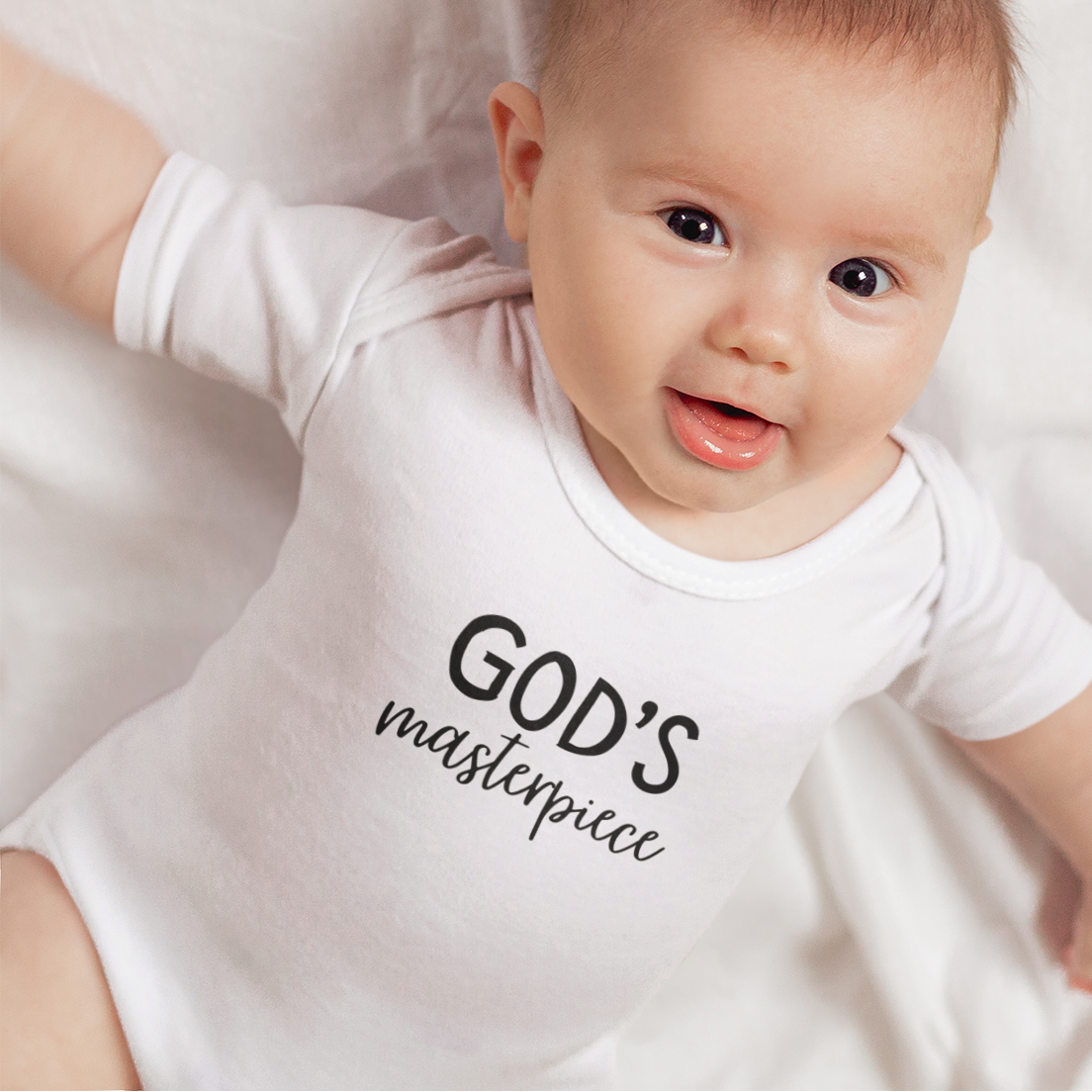 God's Masterpiece Baby Onesie | Christian Infant Bodysuit | Faith-Based Baby Gift
