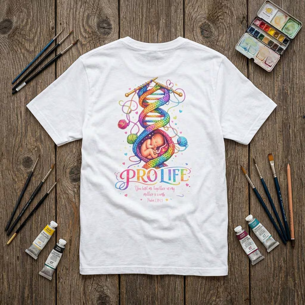 Pro-Life Christian T-Shirt - Psalm 139 Baby in the Womb Faith Tee