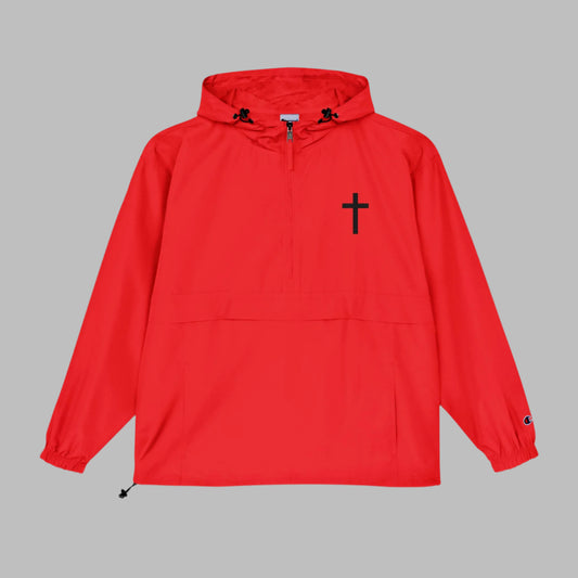 Embroidered Cross - Champion Unisex Packable Rain Jacket