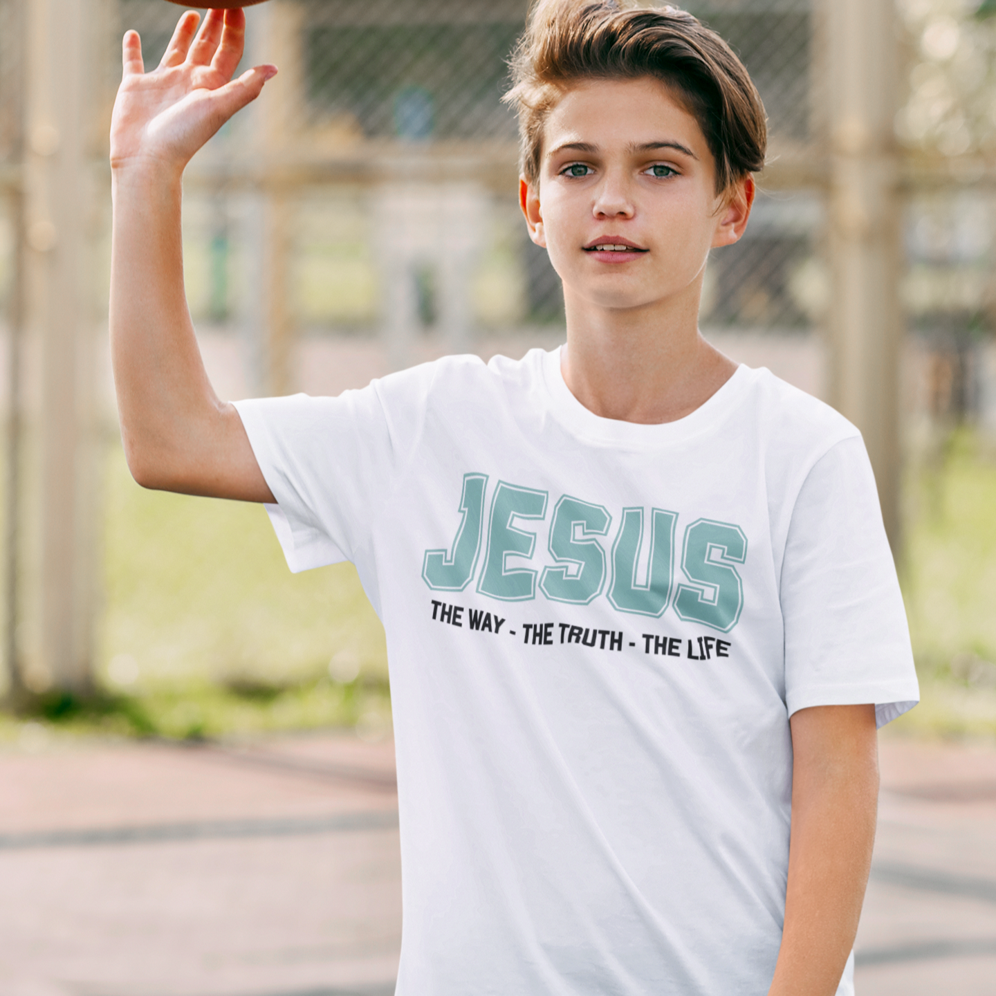 Faith-Inspired Youth Tee - Jesus - The Way, The Truth, The Life, Christian Apparel, Faith-Based Gift, Youth Clothing