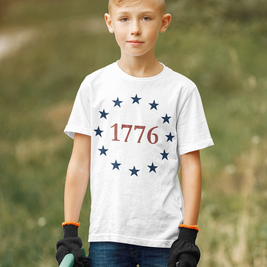 Kids One Nation Under God Youth Short Sleeve Tee