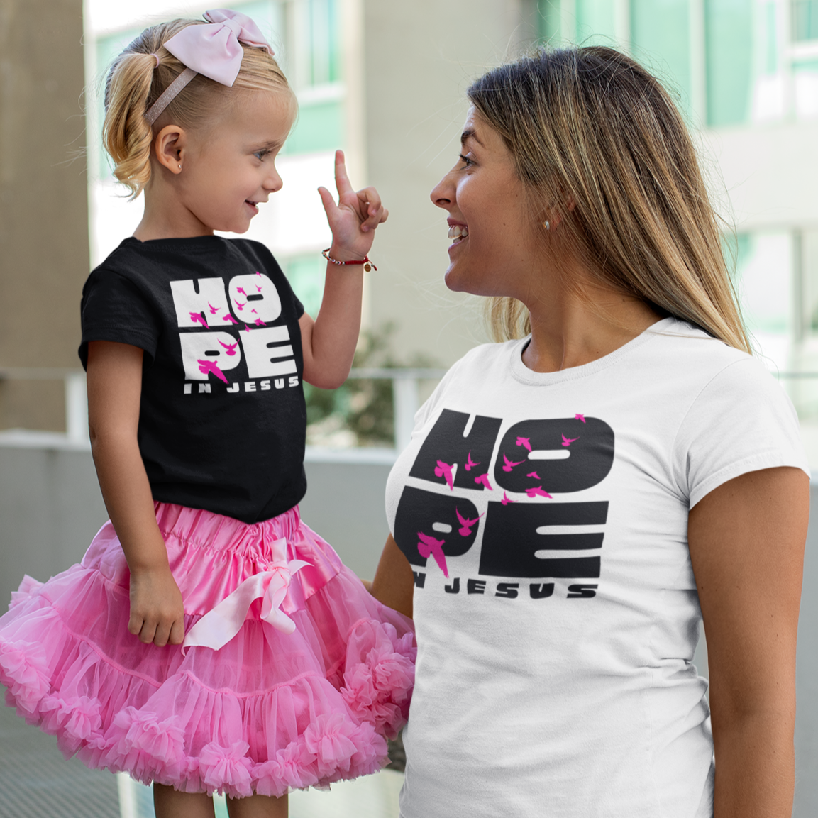 Hope in Jesus Toddler Girl Christian T-Shirt | Faith-Based Toddler Tee for Girls