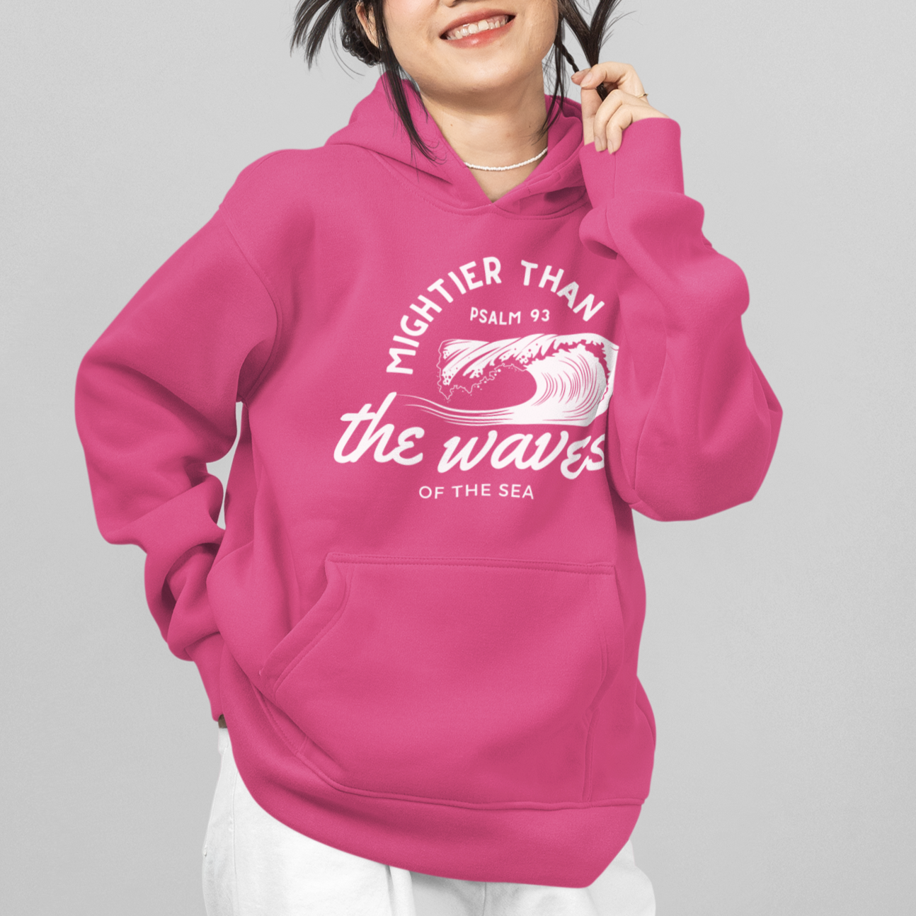 Kids Mightier Than The Waves Of The Sea Youth Heavyweight Hooded Sweatshirt